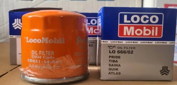 فیلتر روغن کد LO ۶۶۶/۰۲ مناسب پراید،تیبا،ساینا،کوییک،اطلس و سهند    فیلتر لوکومبیل
