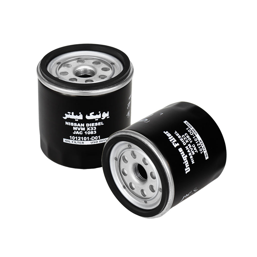 فیلتر روغن کد USO ۰۰۵۵ مناسب نیسان سایپا ۲۸۰۰ دیزل ، ۵۵۰-۵۳۰- X۳۳-MVM ، کامیونت جک ۱۰۴۰، MVM X۳۳S    یونیک فیلتر